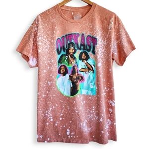 Outkast | Bleach Dyed Custom Retro Graphic Band Tee Mens Large L